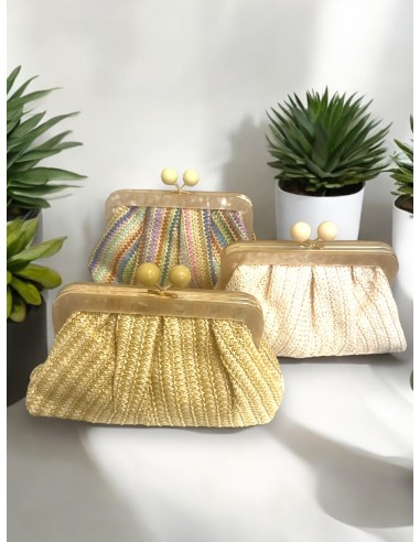 Bolso boquilla rafia