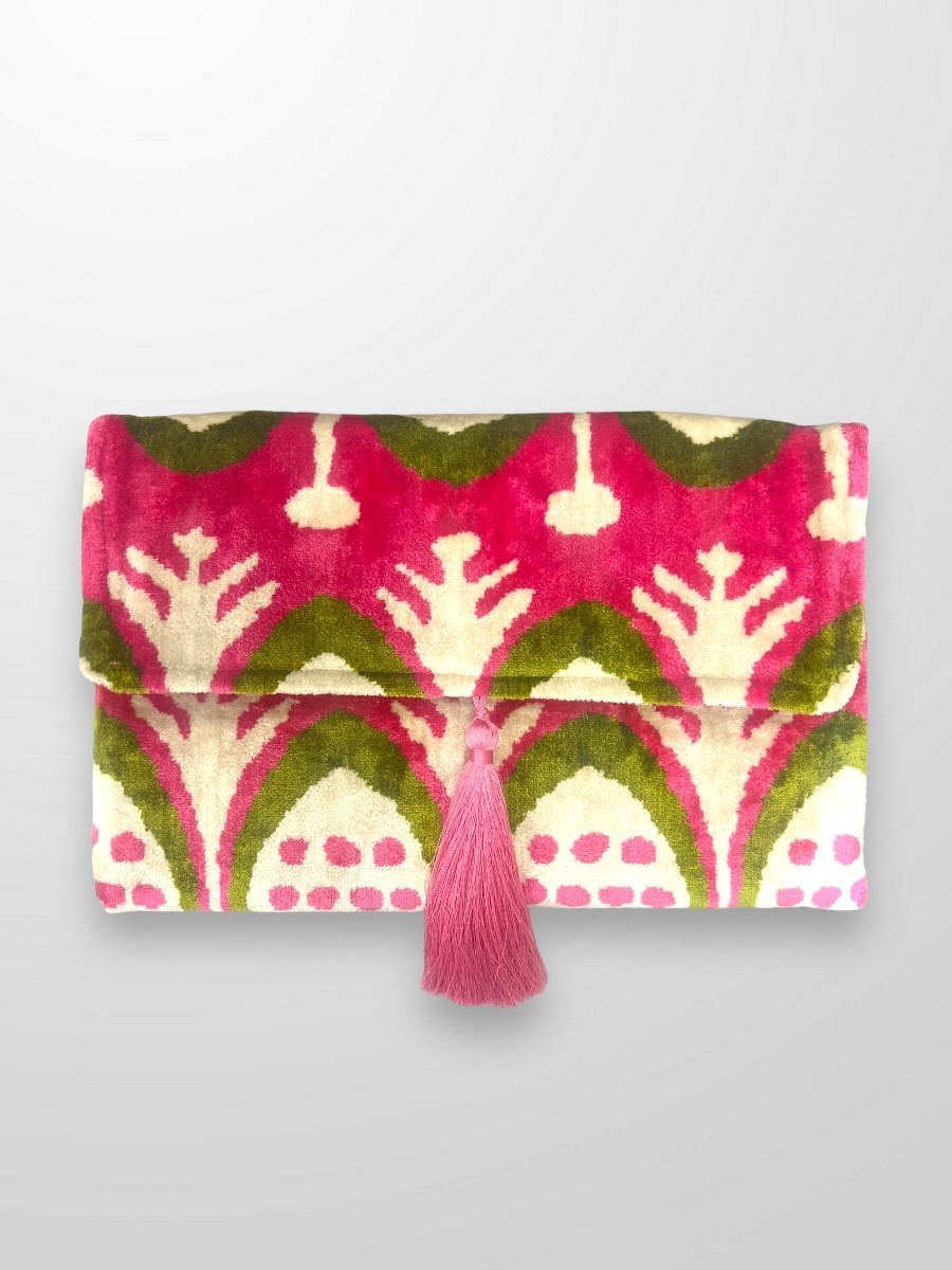 Cartera Ikat fucsia