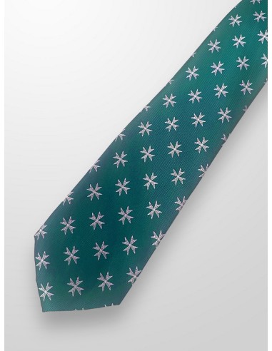 Corbata cruz de San Juan verde