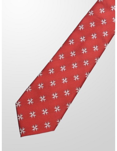 Corbata cruz de San Juan roja