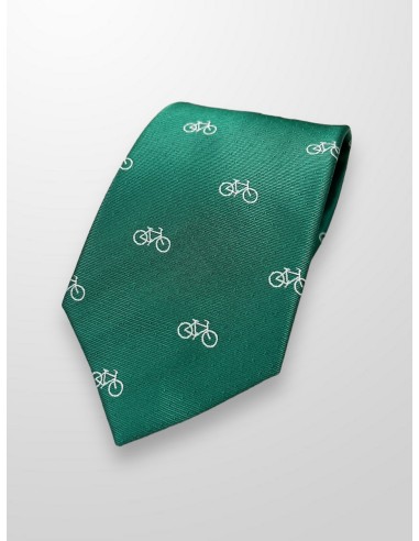 Corbata bicicletas verde