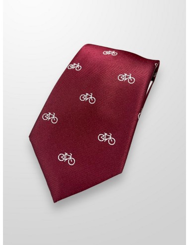 Corbata burdeos bicicletas