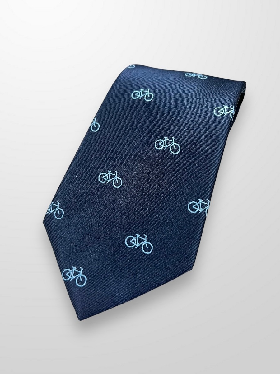 Corbata azul bicicletas 2
