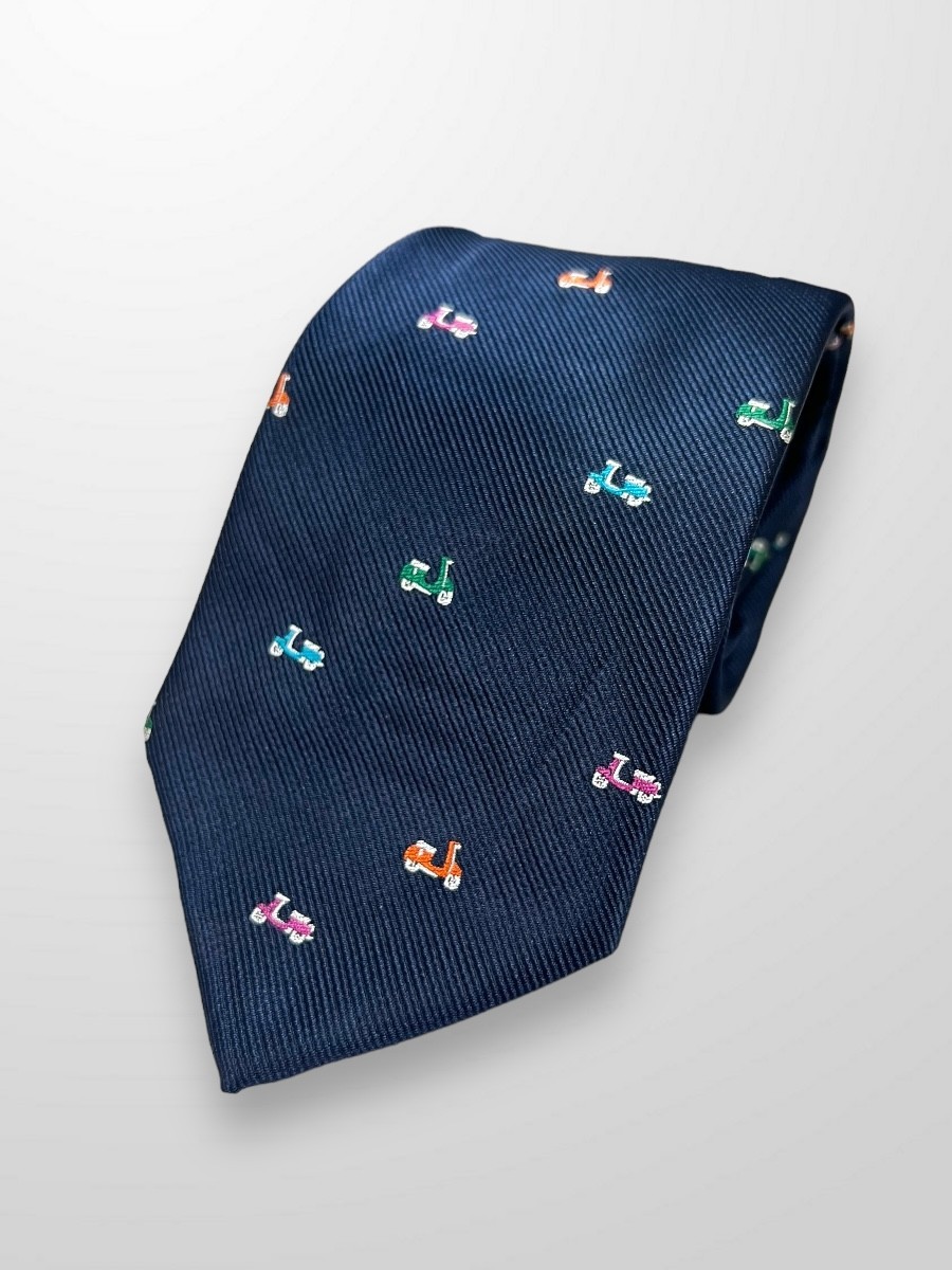 Corbata azul vespa