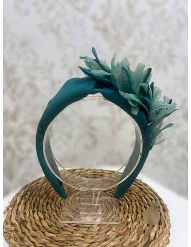 Alquilar diadema petalos verde jade
