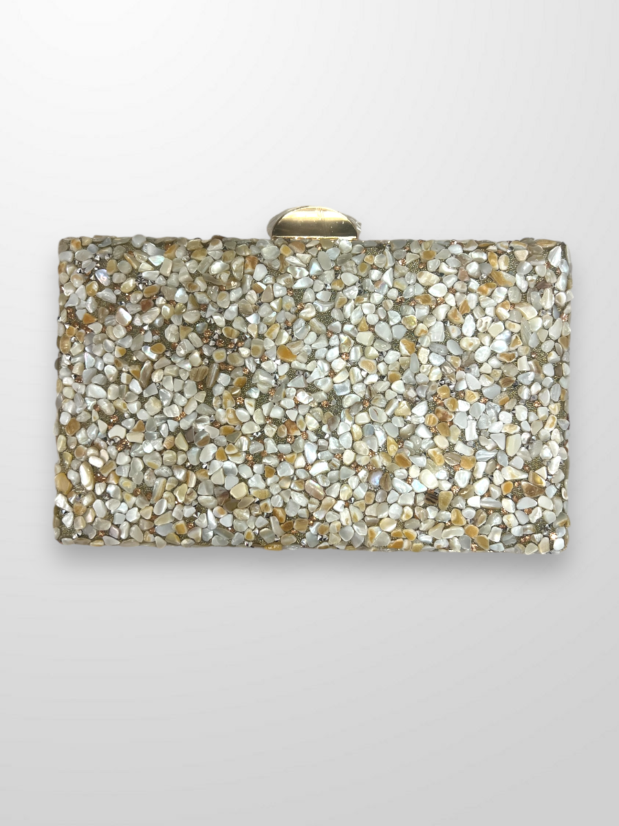 Clutch con piedras nacar