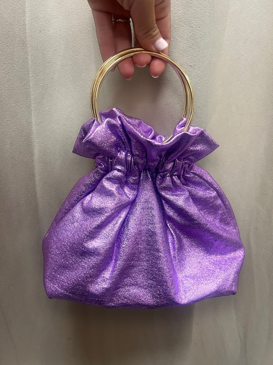 Bolso metalizado asa