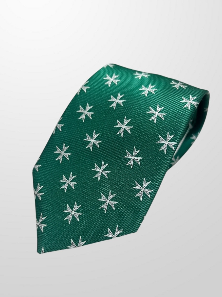 Corbata verde con cruz de San Juan