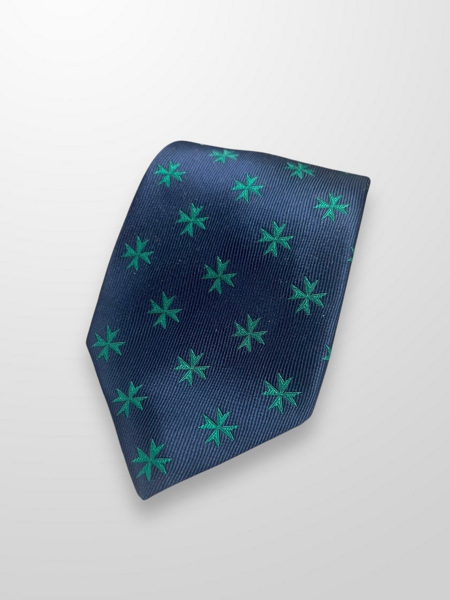Corbata azul con cruz de San Juan 2