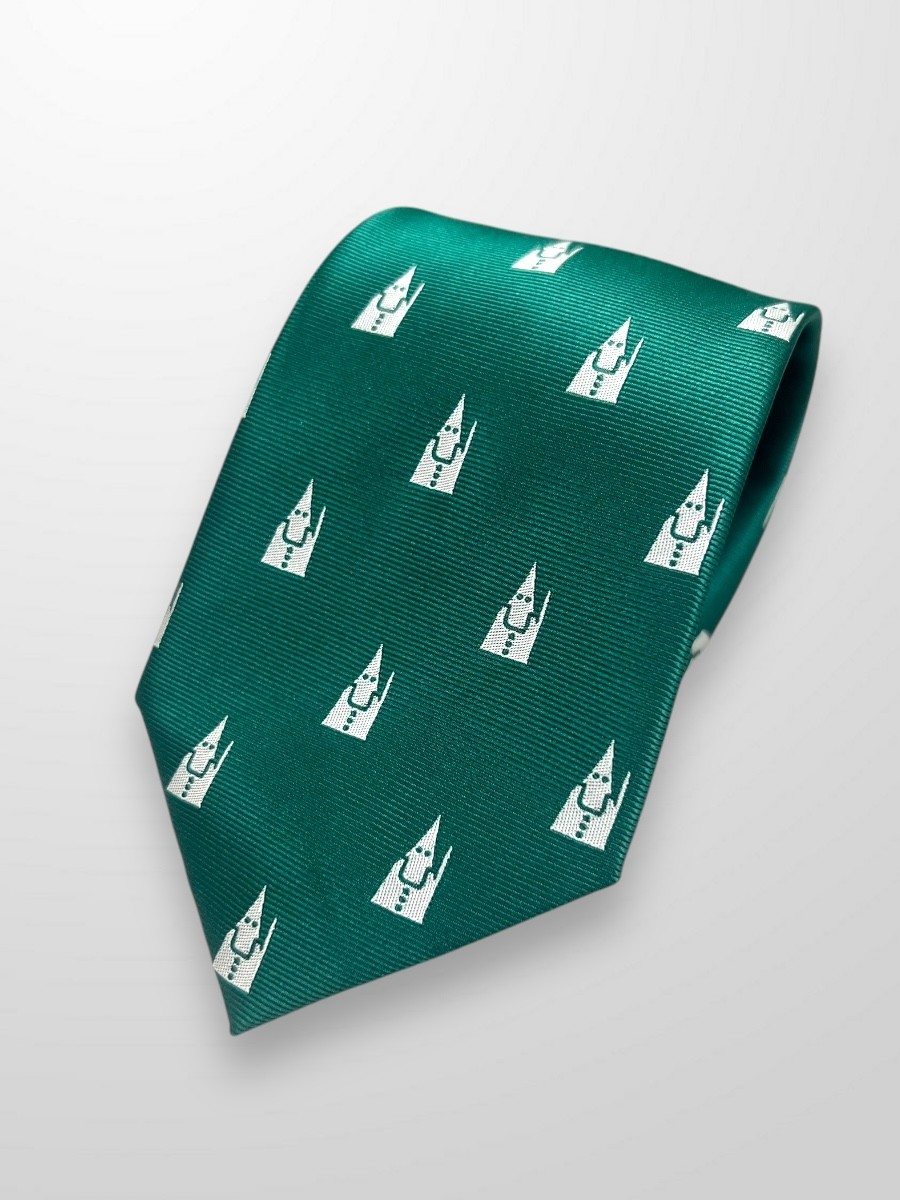 Corbata verde con penitentes