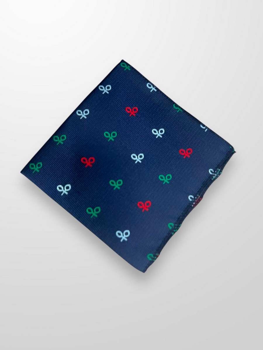 Pañuelo azul con raquetas