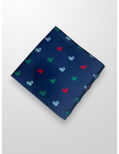 Pañuelo azul con raquetas