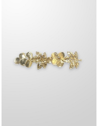 Broche dorado botanico