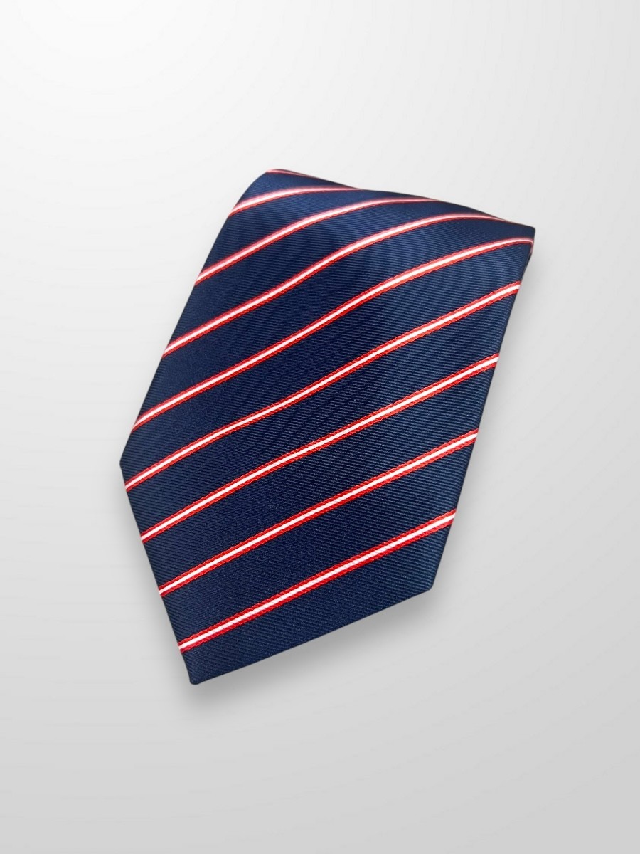 Corbata marino con rayas