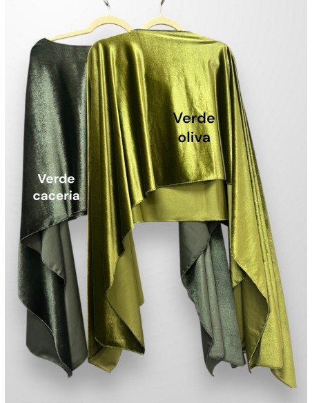Capa de terciopelo chal