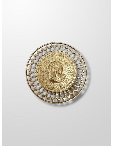 Broche moneda maxi