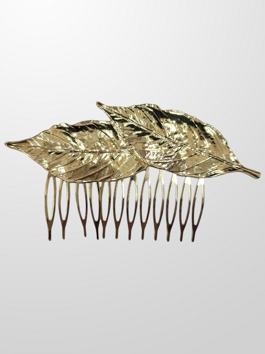 Peinecillo dorado hojas grandes