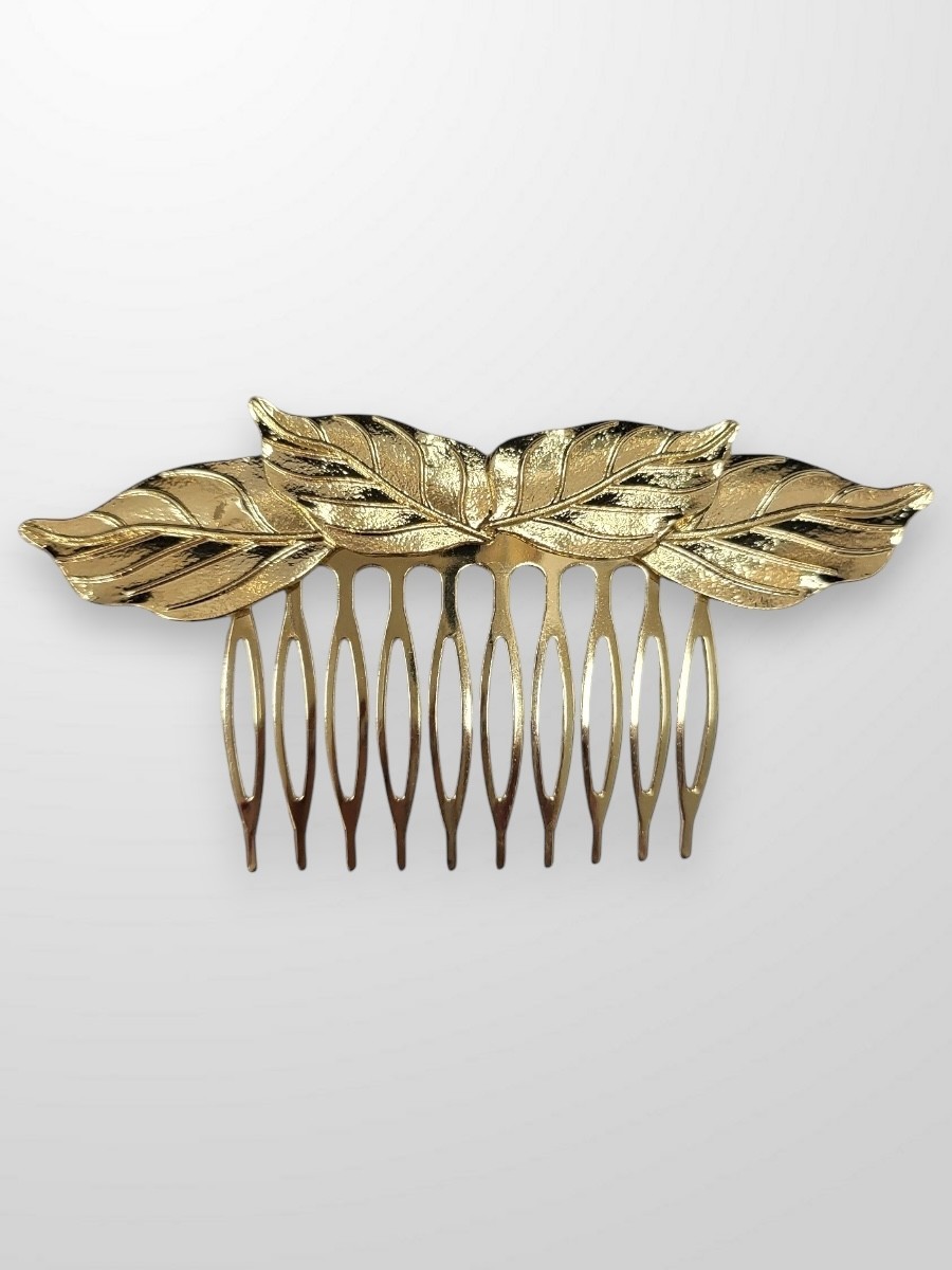 Peinecillo dorado cuatro hojas