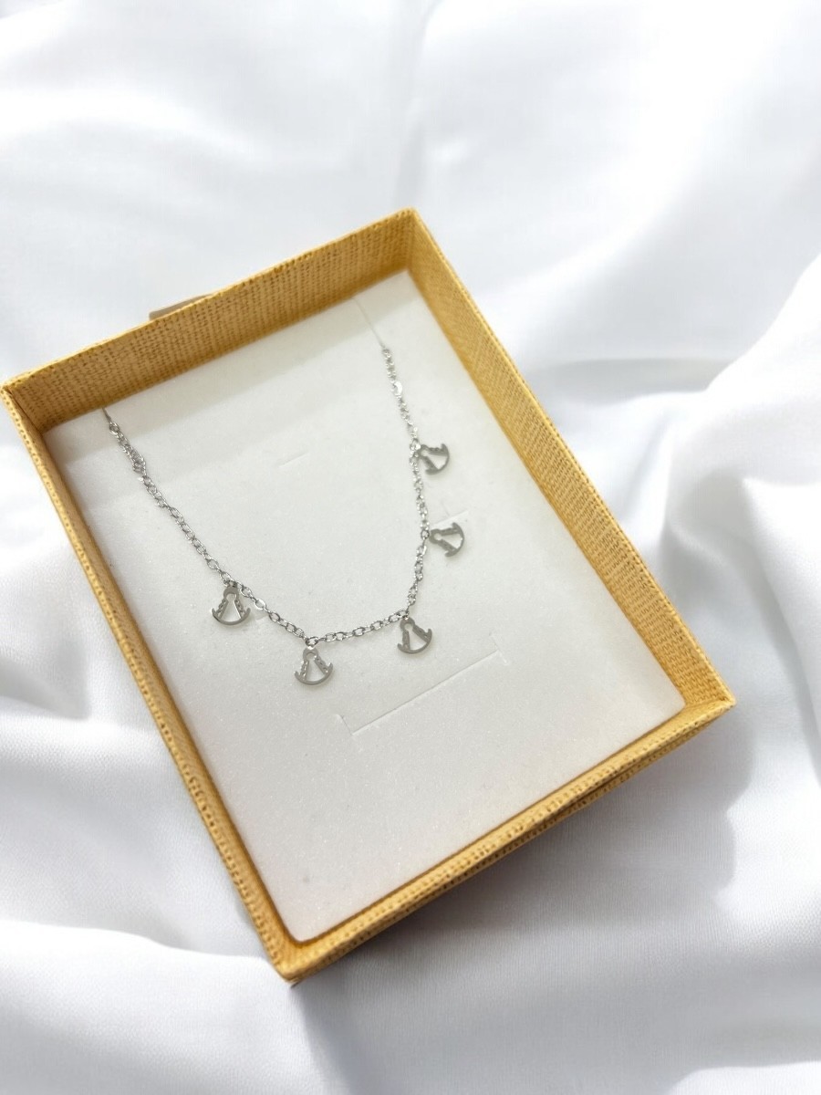 Cadena mini vírgenes del Rocio de acero