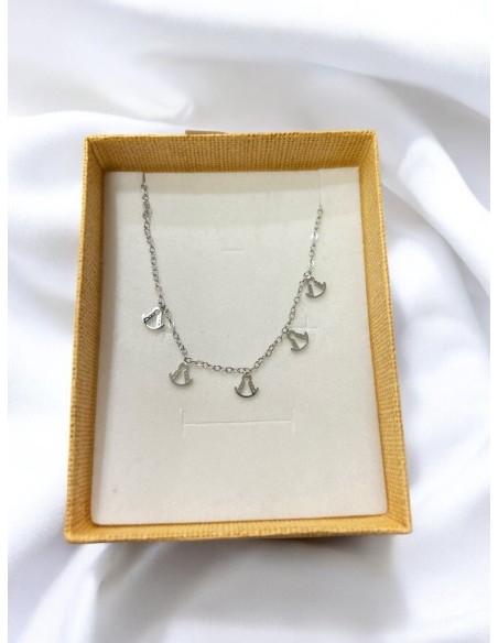 Cadena mini vírgenes del Rocio de acero