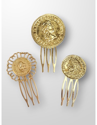 Peinecillo dorado moneda blonda