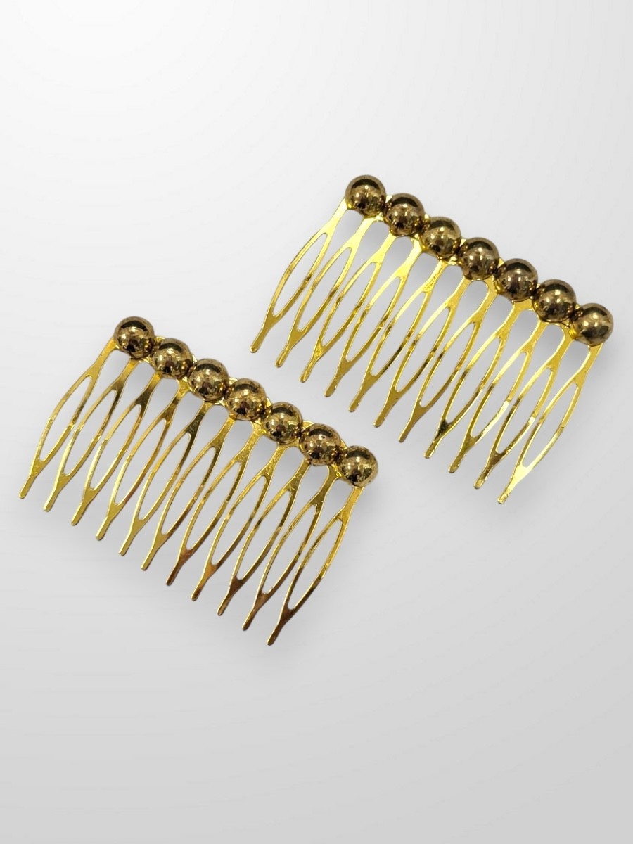 Peinecillo dorado tachas pequeñas