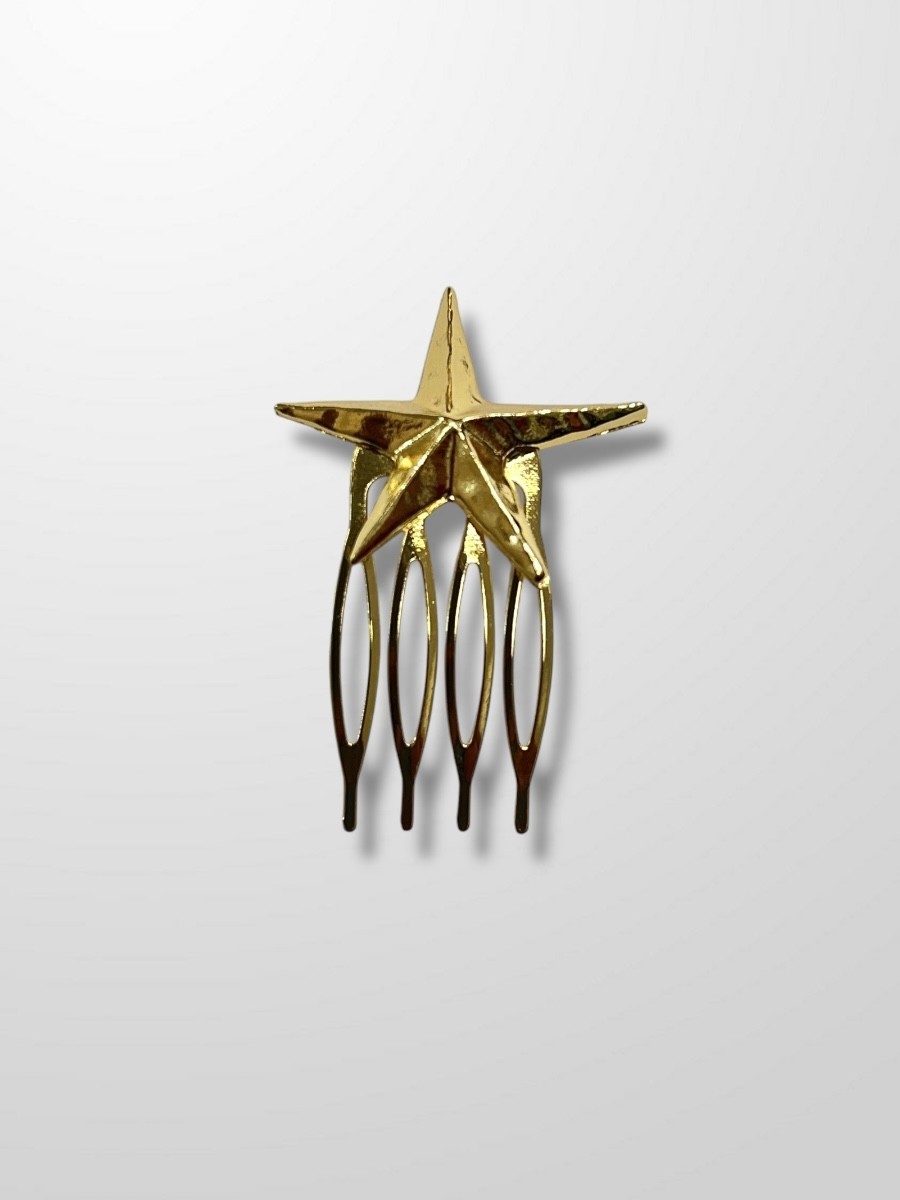 Peinecillo dorado estrella