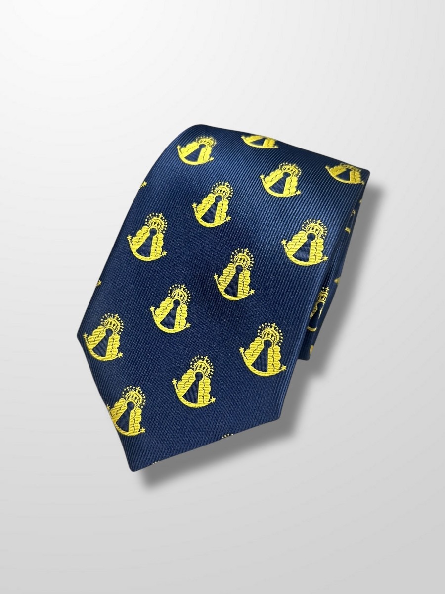 Corbata azul virgen del Rocio