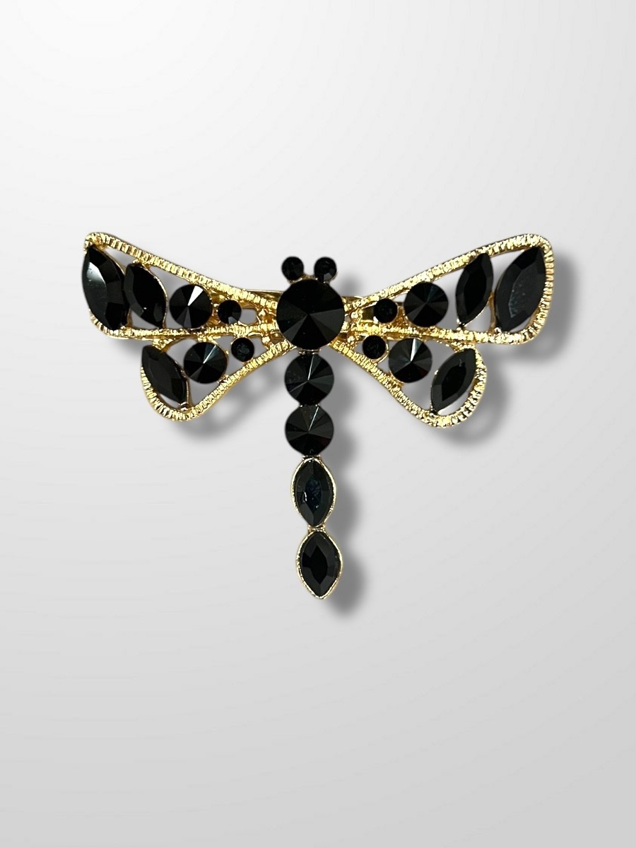 Broche libelula cristal