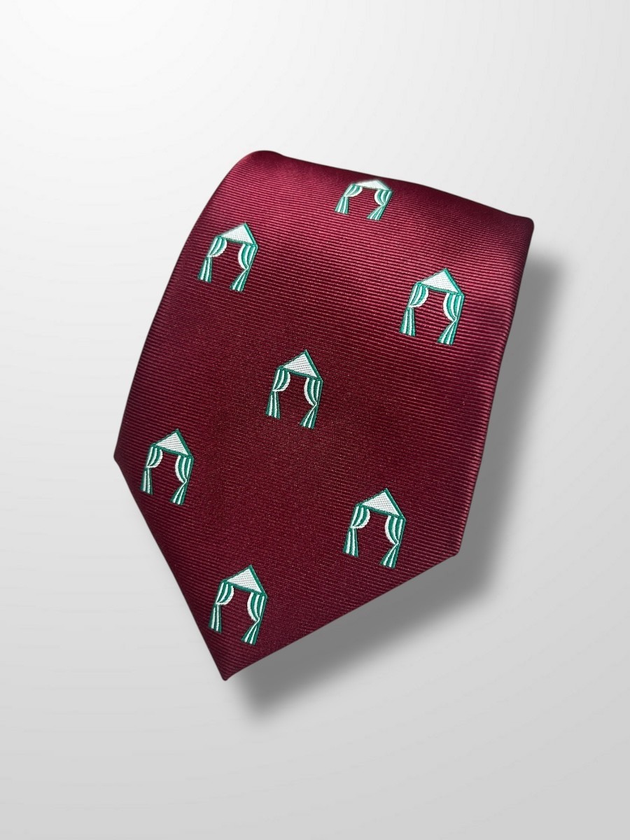 Corbata burdeos casetas