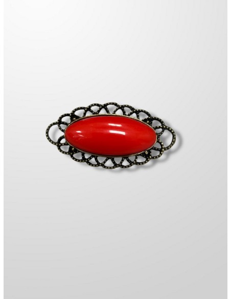 Broche ovalado color