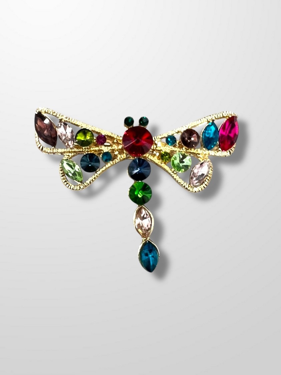 Broche libelula cristal 2
