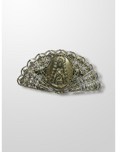 Broche bronce abanico del Rocio grande