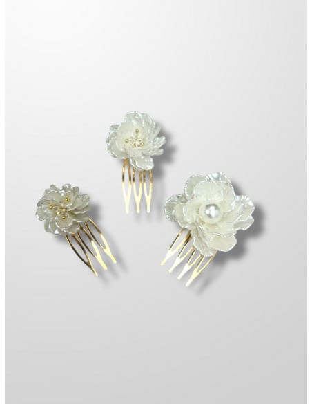 Peinecillo flor nacar grande