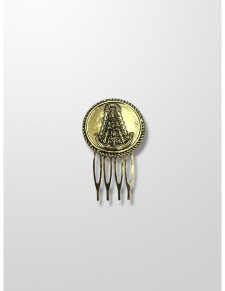 Peinecillo bronce medalla del Rocio