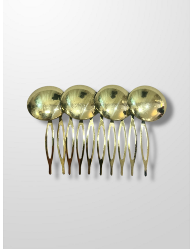 Peinecillo dorado tachas redondas