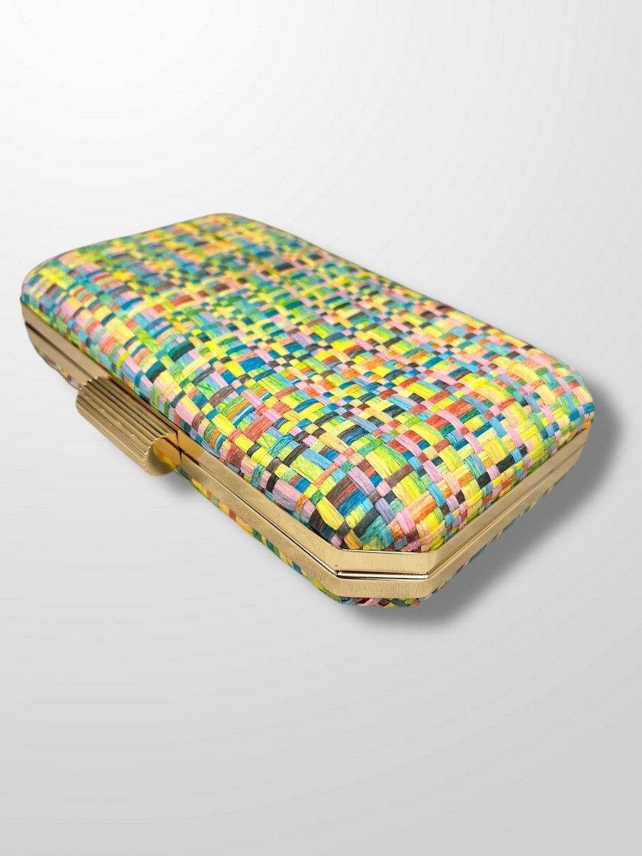 Clutch rafia trenzada 2