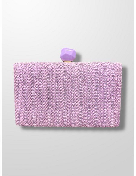 Clutch Rafia piedra
