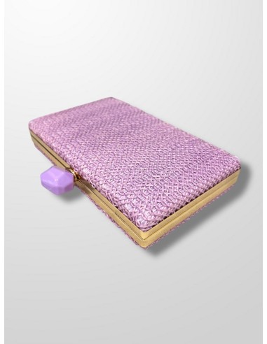 Clutch Rafia piedra