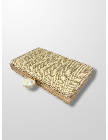 Clutch Rafia piedra
