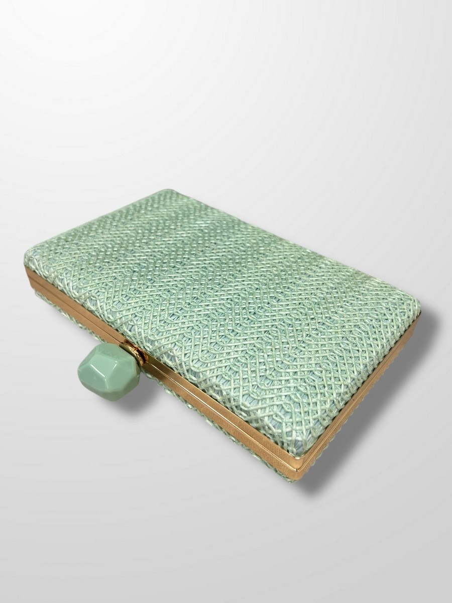 Clutch Rafia piedra 2