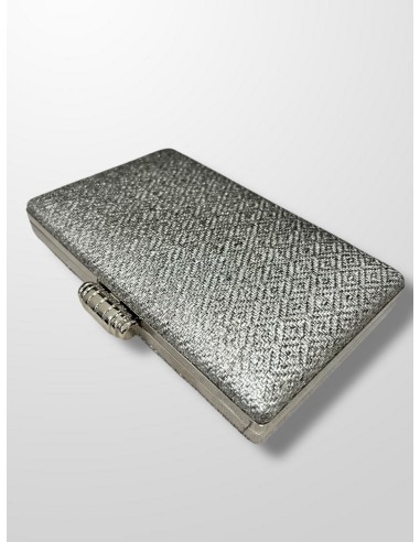 Clutch rafia metalizado