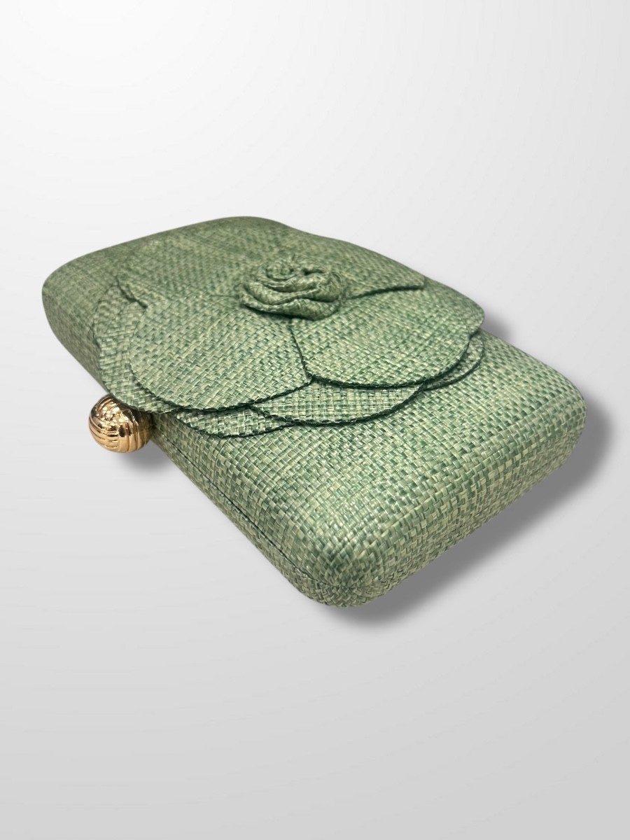 Clutch rafia flor 2