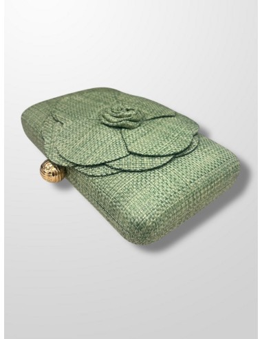Clutch rafia flor