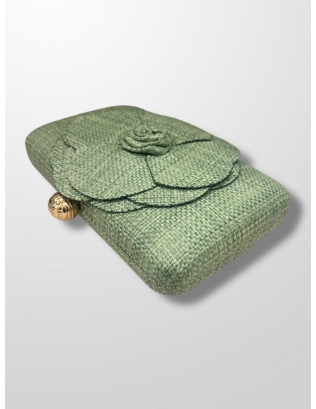 Clutch rafia flor