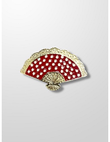 Broche abanico lunares