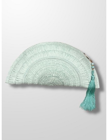 Bolso abanico rafia