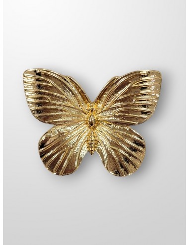 Broche dorado mariposa