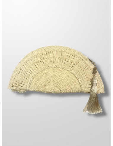 Bolso abanico rafia