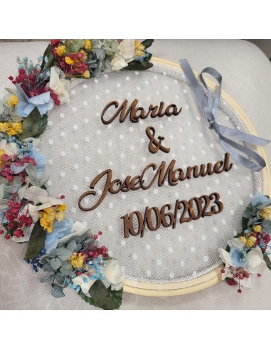 Bastidor porta alianzas personalizado